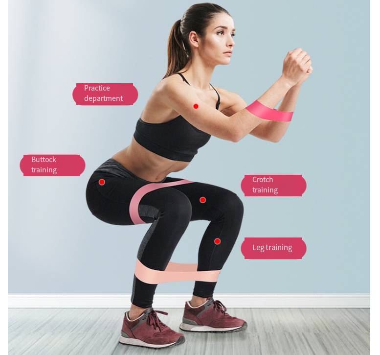 Elastic Band Fitness Resistance Band - Light Pink