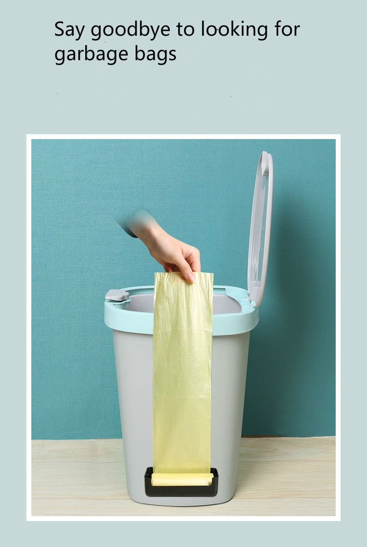 Blue Trash Bin