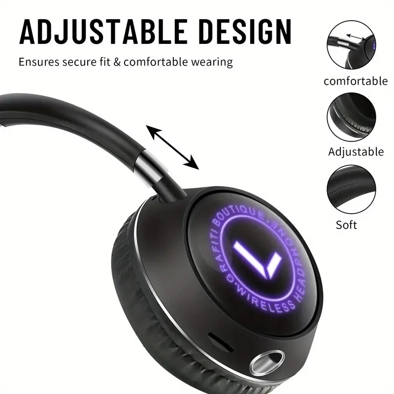 Casque sans fil sur une table