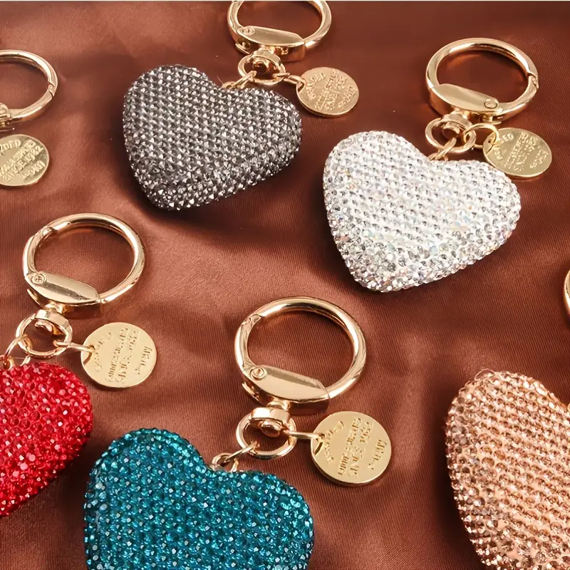 Peach Heart Couple Keychain - Color 4