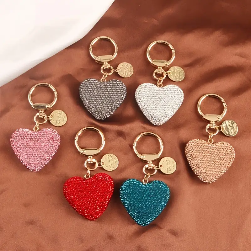 Peach Heart Couple Keychain - Color 5