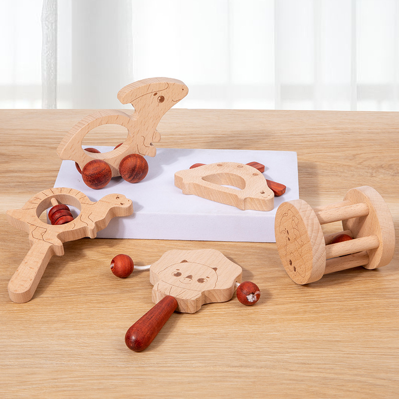 Buy New Wooden Children's Rattle: Best Baby Soother Toy