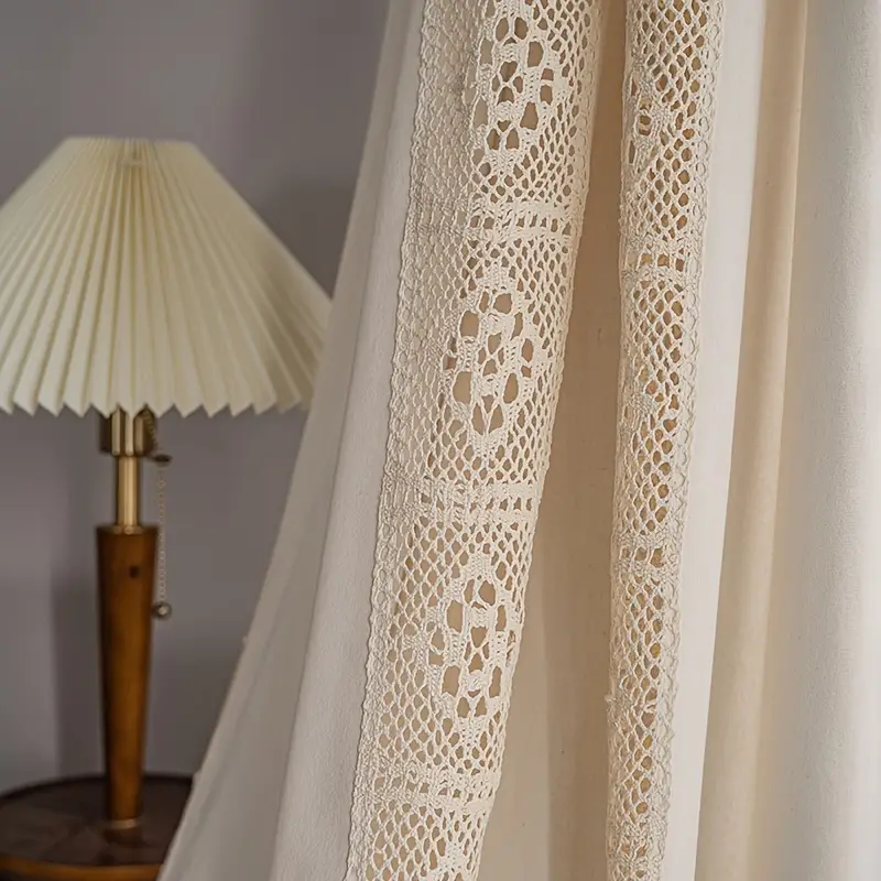 Boho Linen Semi Blackout Curtains