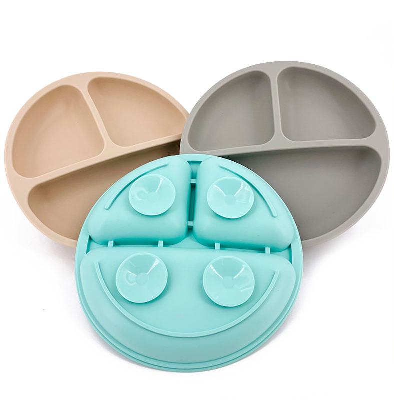 Baby Safe Sucker Silicone Dining Plate