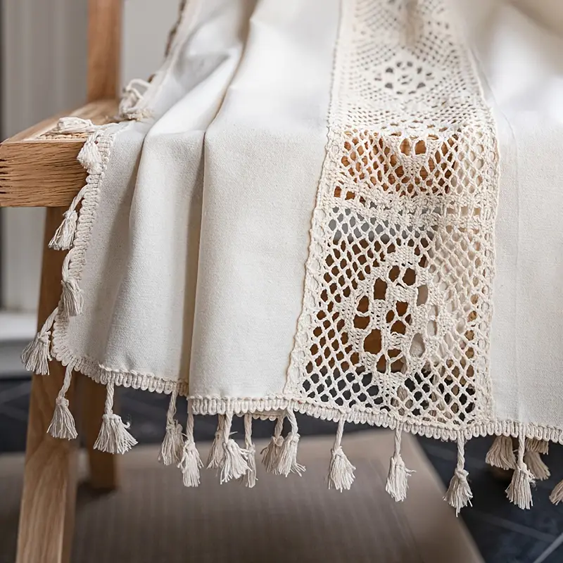 Boho Linen Semi Blackout Curtains