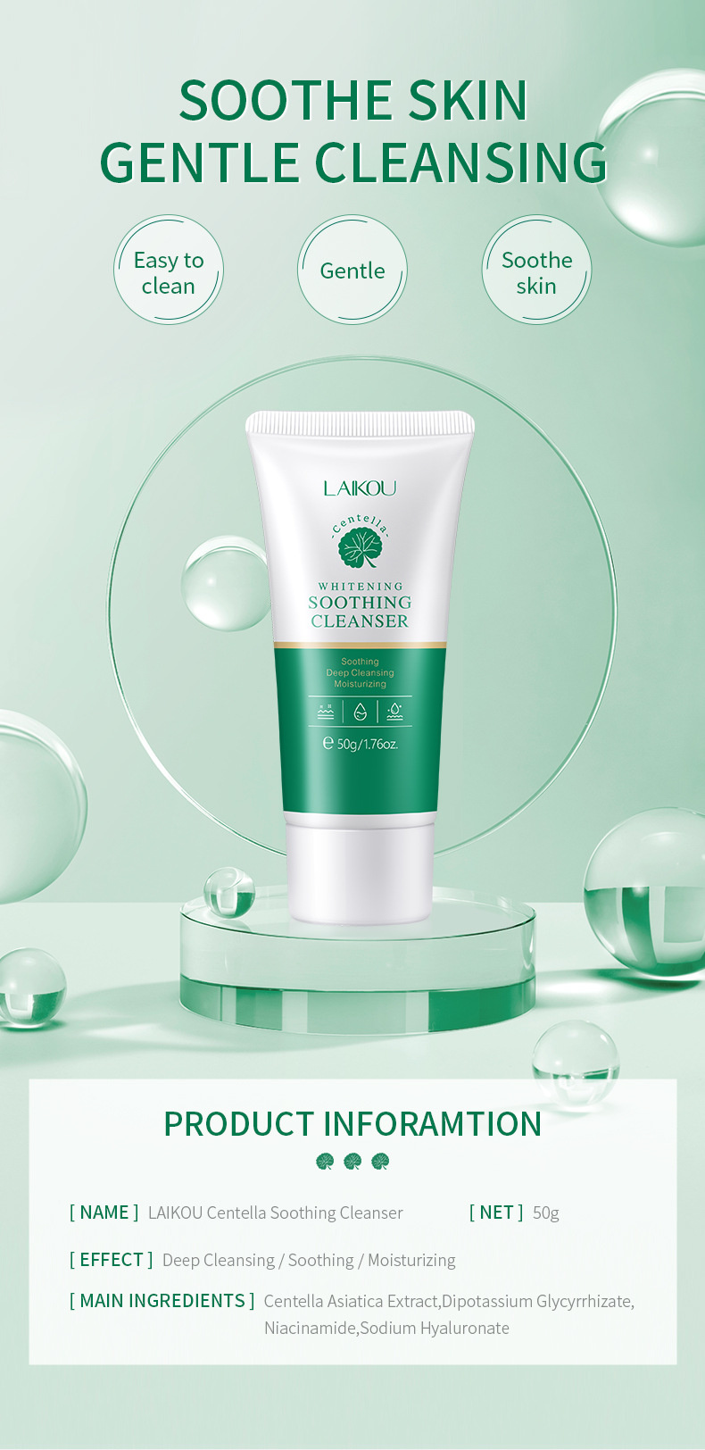 Limpador Facial Centella Asiatica Imagem 2