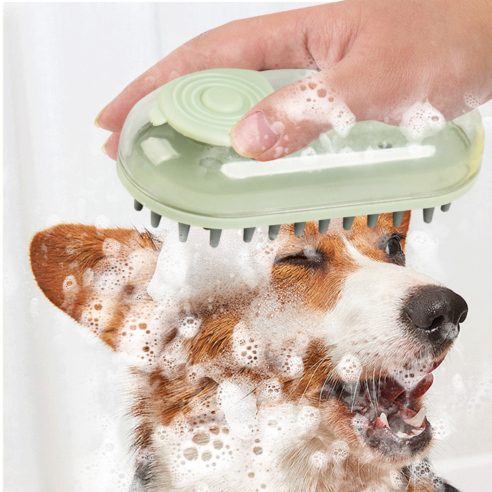 Dog Bath Brush - Pink