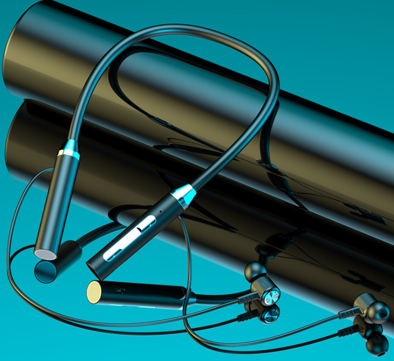 Neck-mounted Bluetooth headset