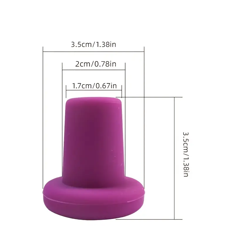 Colorful silicone wine stoppers