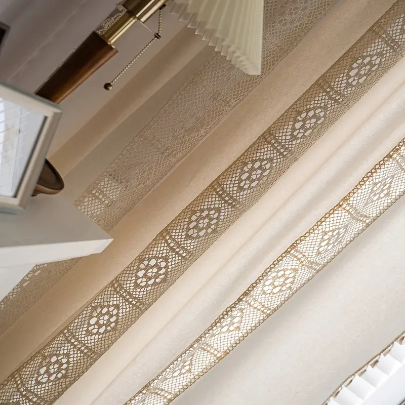 Boho Linen Semi Blackout Curtains