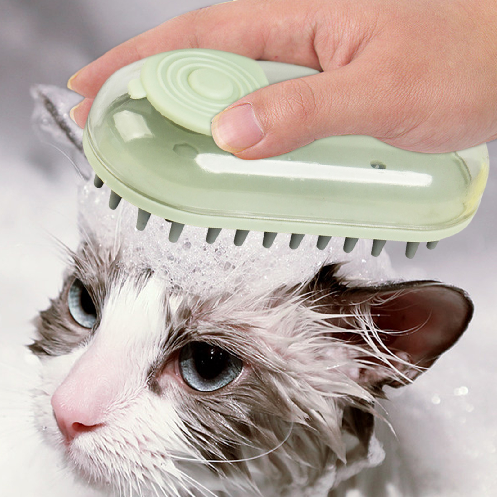 Dog Bath Brush - Blue