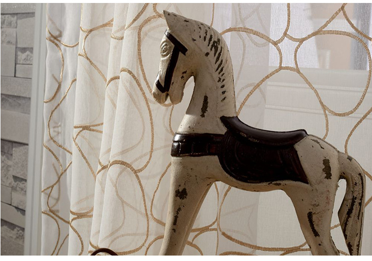 Geometric Wavy Sheer Curtains