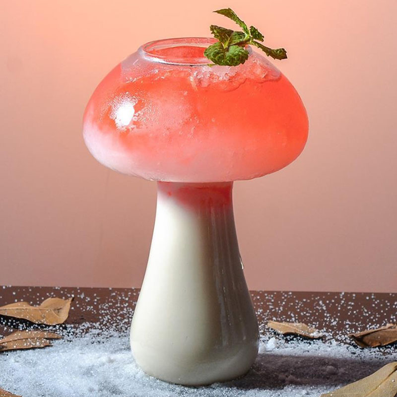 Cute Mushroom Cocktail Glass Cup Image 1