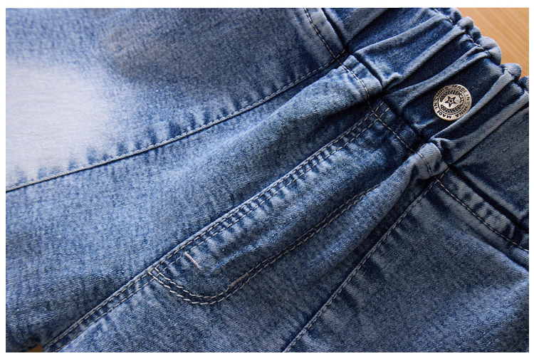 Colorful Denim Shorts for Girls