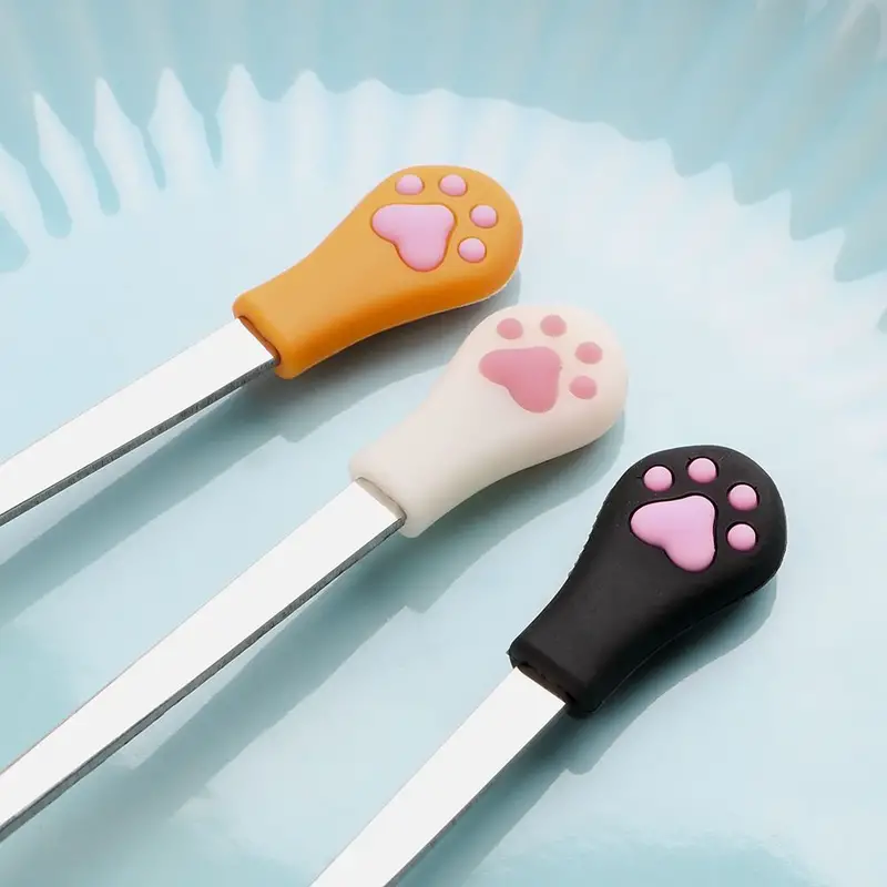 Cat paw stainless steel coffee spoon