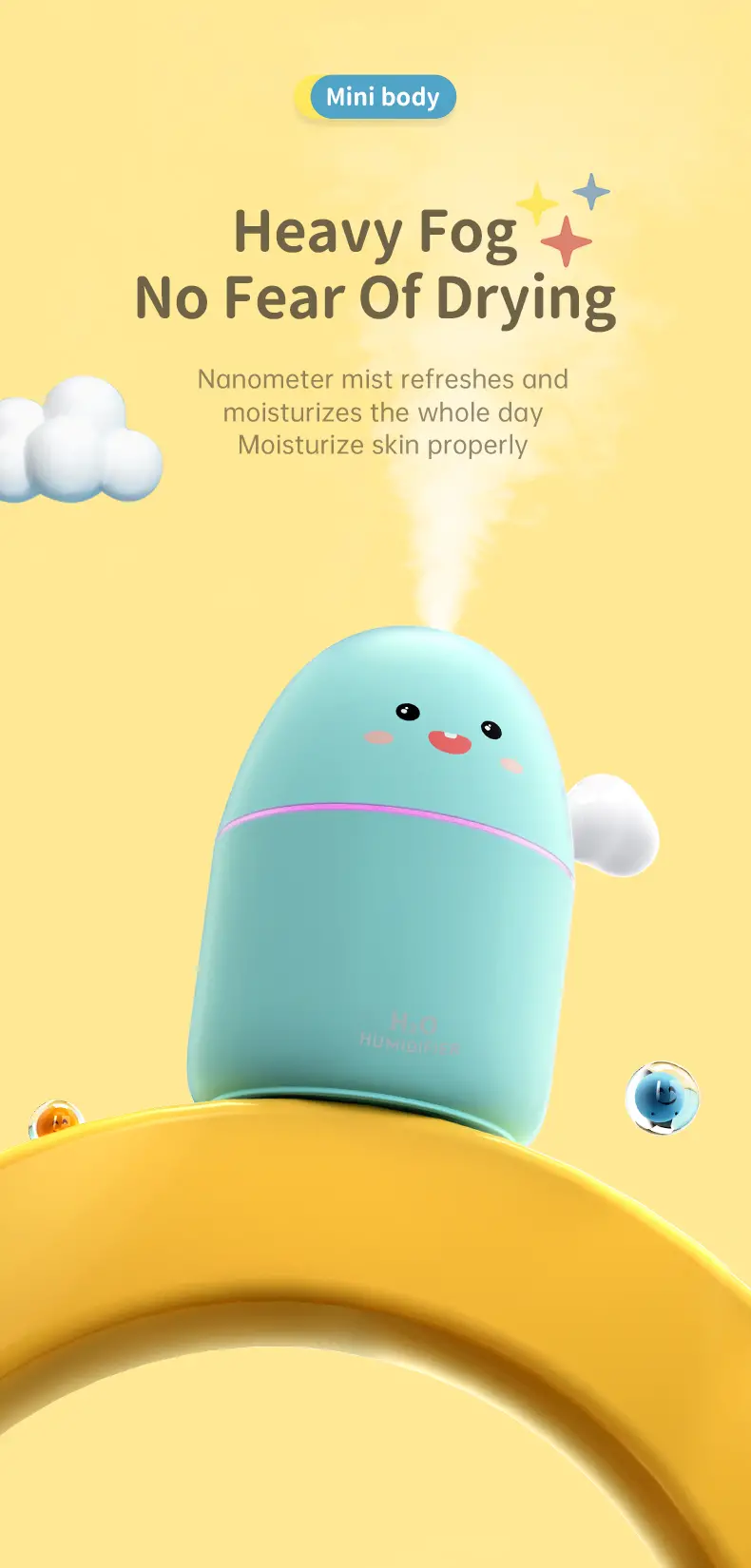 Cute Avocado Shaped Humidifier 4