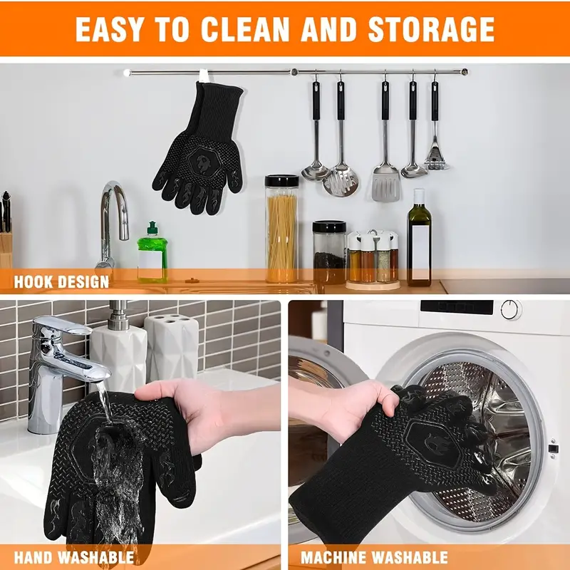 Grilling with Protective Mitts
