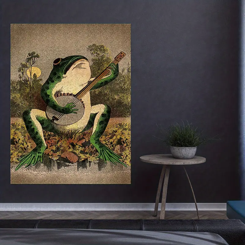 Banjo Frog Canvas Print