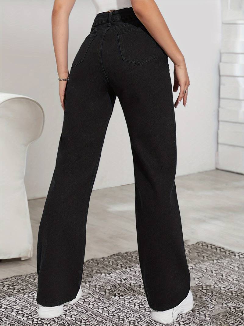 High Rise Black Jeans