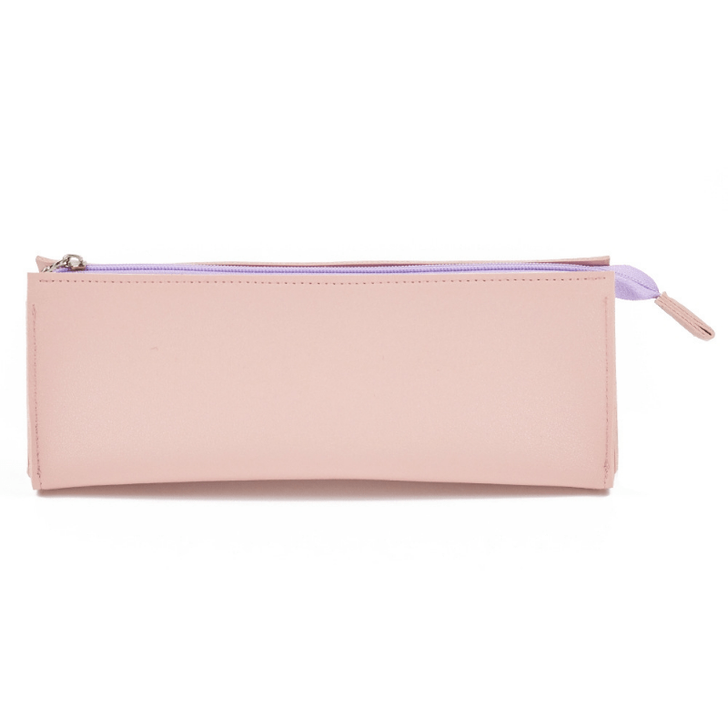 Bolsa de maquiagem simples e pequena com zíper para viagem, organizador de comestíveis, bolsa de armazenamento de pincéis de maquiagem para mulheres e meninas detalhes 2
