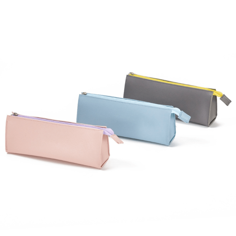 Bolsa de maquiagem simples e pequena com zíper para viagens, organizador de cosméticos, bolsa de armazenamento para pincéis de maquiagem para mulheres e meninas detalhes 1