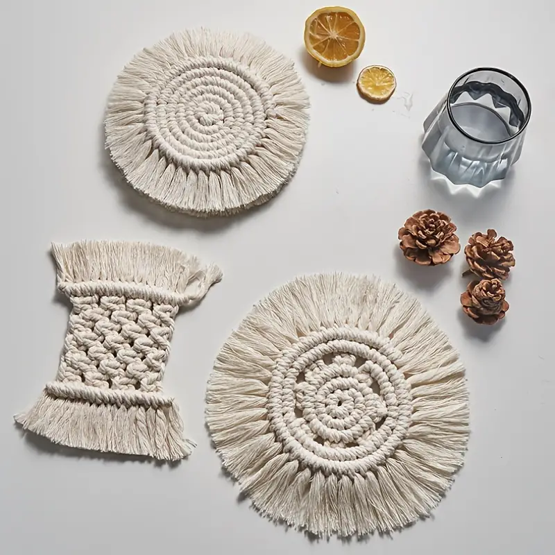 Bohemian Woven Coaster Image 1