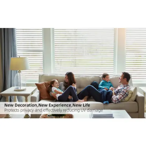 1pc privacy window film frosted stripe window glass films non adhesive static cling window stickers for meeting room home office details 8