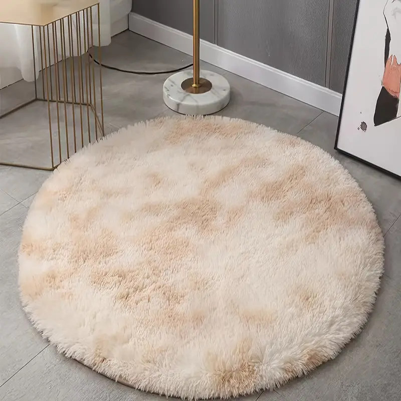 Round Plush Carpet 1