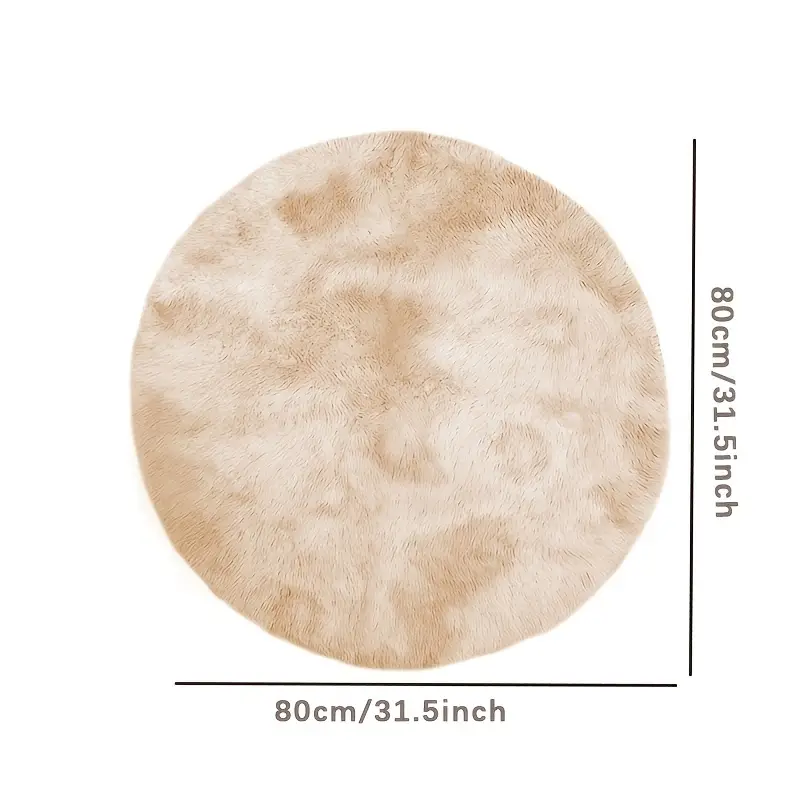 Round Plush Carpet 2