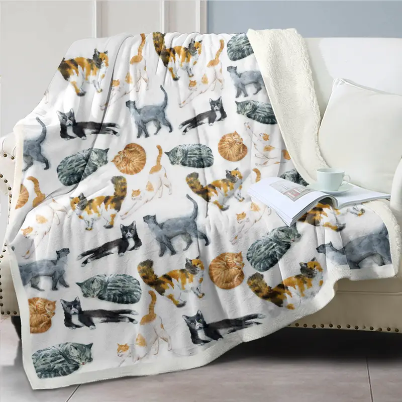 Cat Pattern Blanket