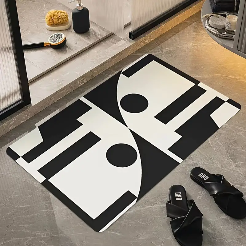 Apricot Super Abstract Bath Rug
