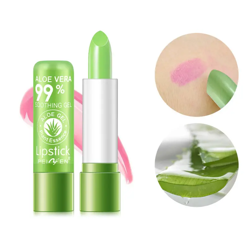 batons de geleia de aloe vera batons que mudam de cor, hidratantes, nutritivos, brilhantes, protetor labial, detalhes 3