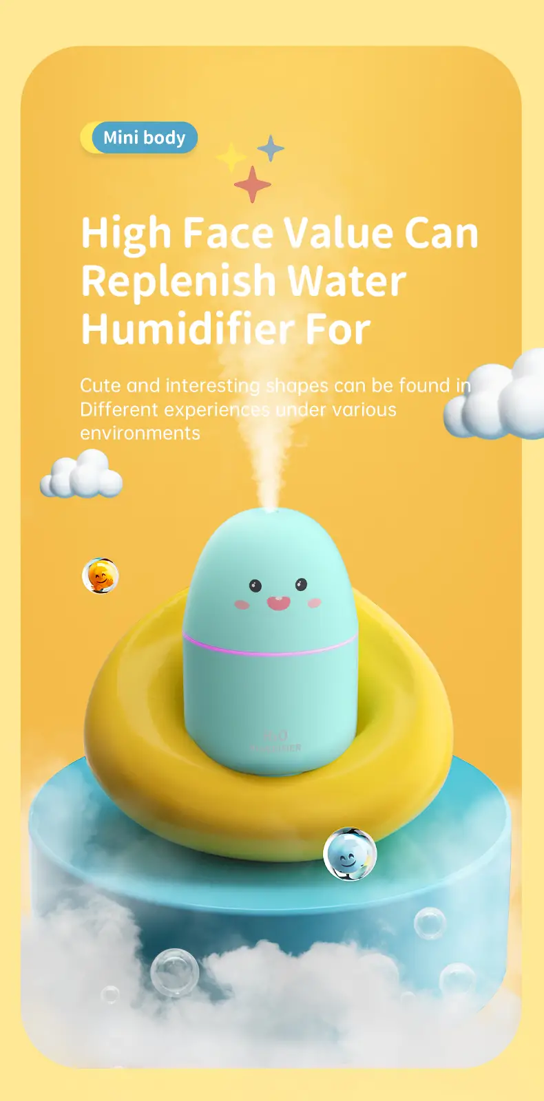 Cute Avocado Shaped Humidifier 3