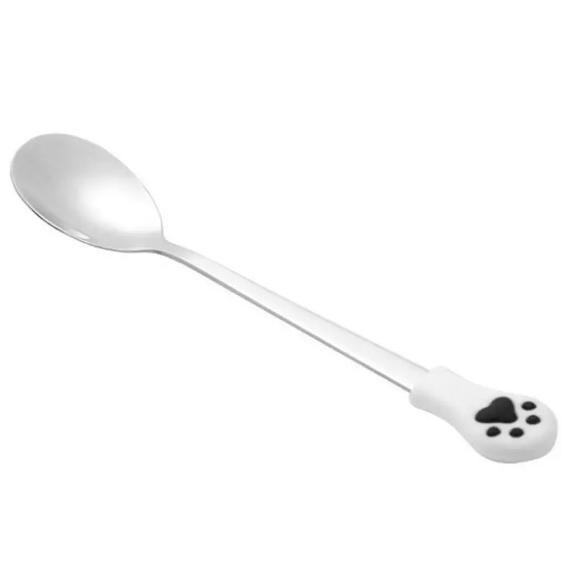 Cat paw stainless steel coffee spoon