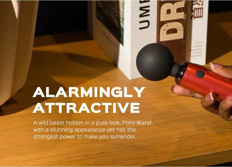 Mini Wand Vibrator Massager in Action