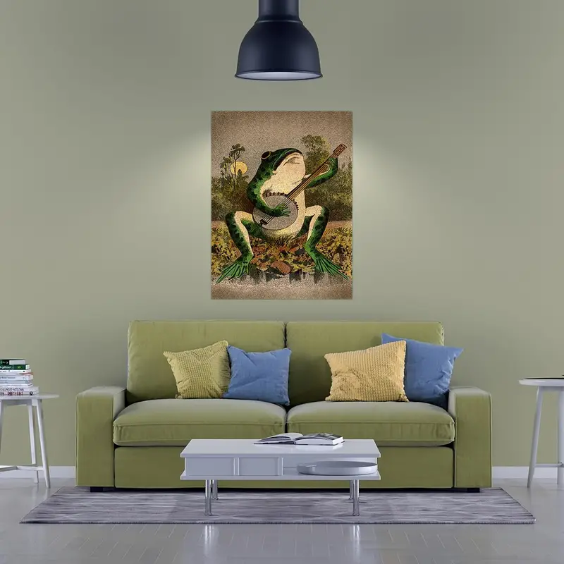 Banjo Frog Canvas Print